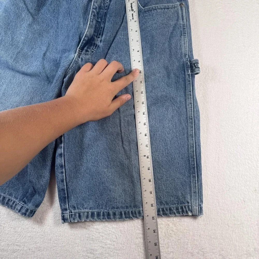 Vintage Southpole baggy jorts Shorts Mens 34 Blue embroidered Carpenter Relaxed